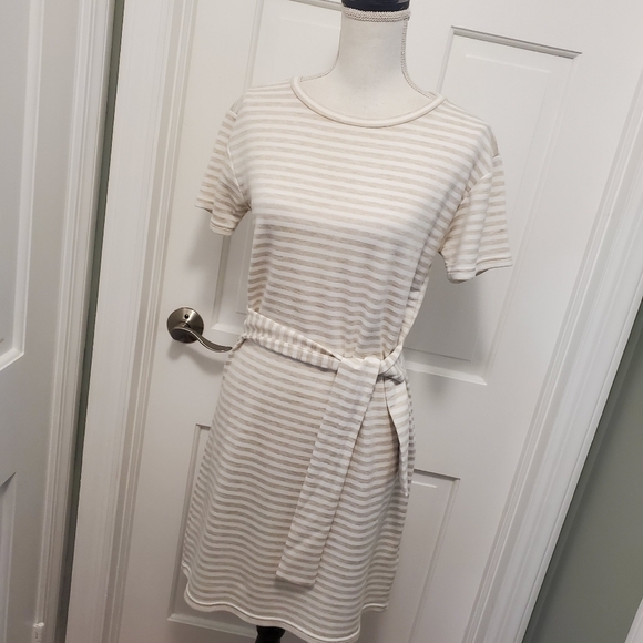 NWT BB Dakota Salad Days Shirt Dress Beige & White Stripes Size Small, Ret. $74 - Picture 5 of 8